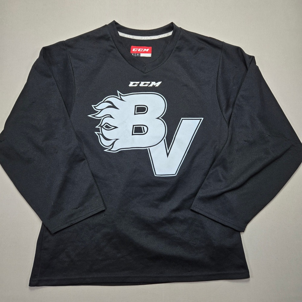 CCM Hockey Jersey Long Sleeve Black Number‎ 52 Athletic Sportswear Small